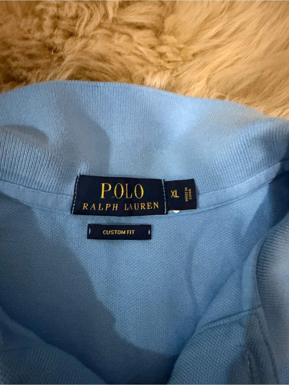 Polo by Ralph Lauren Classic Light Blue Cotton Polo Shirt